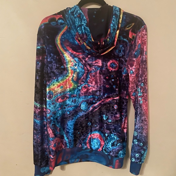 ELECTRO THREADS CRUSHED VELVET HOODIES + SWEATPANTS LOT BUNDLE - Picture 6 of 13